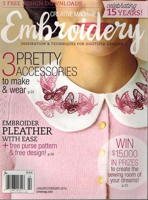 CREATIVE MACHINE EMBROIDERY JAN/FEB 2016, VOL. 15, ISSUE 1 Single_Issue_Magazine
