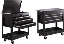 Rolling Tool Chest Lockable Roller Cabinet with 4 Drawers for Garage Workshop