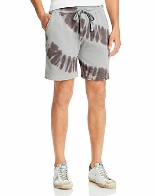 Оригинальные шорты для отдыха Brandeis Tie Dye 8 в мягкой обложке серого цвета оружейного металла-Средний