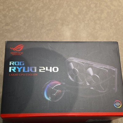 ASUS ROG RYUO 240 Liquid CPU Cooler, Aura Sync, 1.77'' OLED, 120mm, Universal