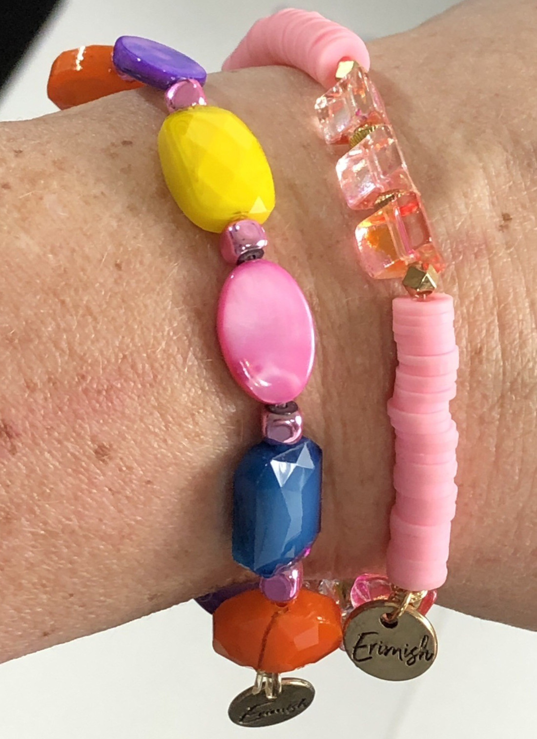 Erimish Bracelet Beaded Stretch Stack - Lot of 2 - image 3