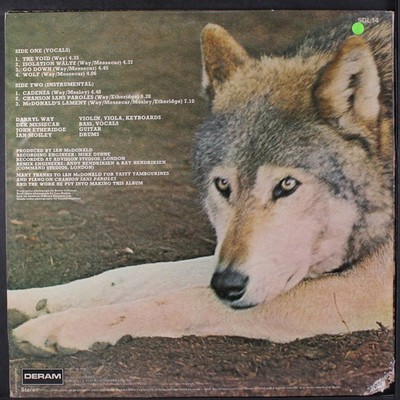 DARRYL WAY'S WOLF: canis lupus DERAM 12