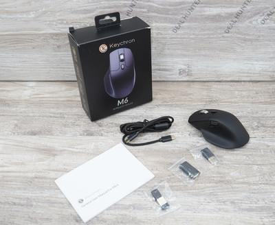 Keychron M6 Multi-Device Bluetooth Wireless Mouse ~ Black