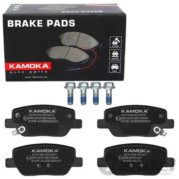 Kamoka BremsbelÄGe Satz Hinterachse Passend FÜR Fiat Tipo | JQ101426-image