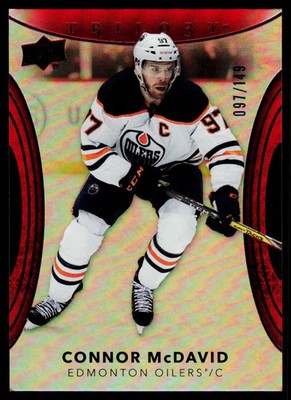 2022-23 Upper Deck Trilogy #100 Connor McDavid Red #/149