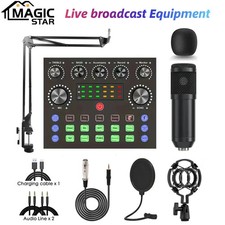 Podcast equipment set with voice changer, podcast mixer, with BM800 microphone,