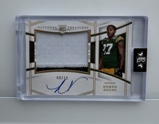 ROMEO DOUBS 2022 NATIONAL TREASURES ROOKIE MATERIAL PATCH AUTO GOLD 09/10 RC RPA