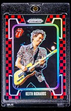 Keith Richards RARE RED CHECKERBOARD REFRACTOR CARD /179 Rolling Stones