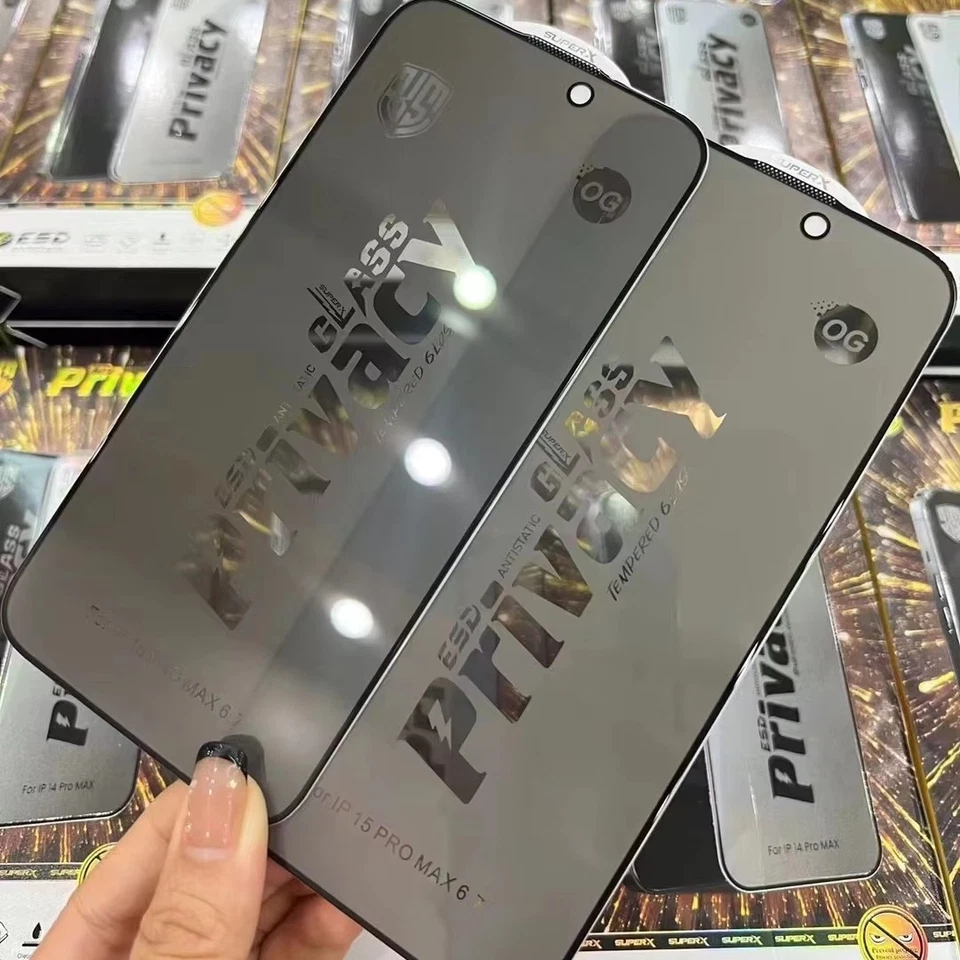 2 Pack Privacy Tempered Glass Screen Protector For iPhone 17 16 15 PRO MAX AIR - Image 3 of 4