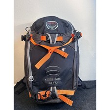 Osprey Kode ABS 22 10 Backcountry Ski Snowboard Backpack Black Orange Mens
