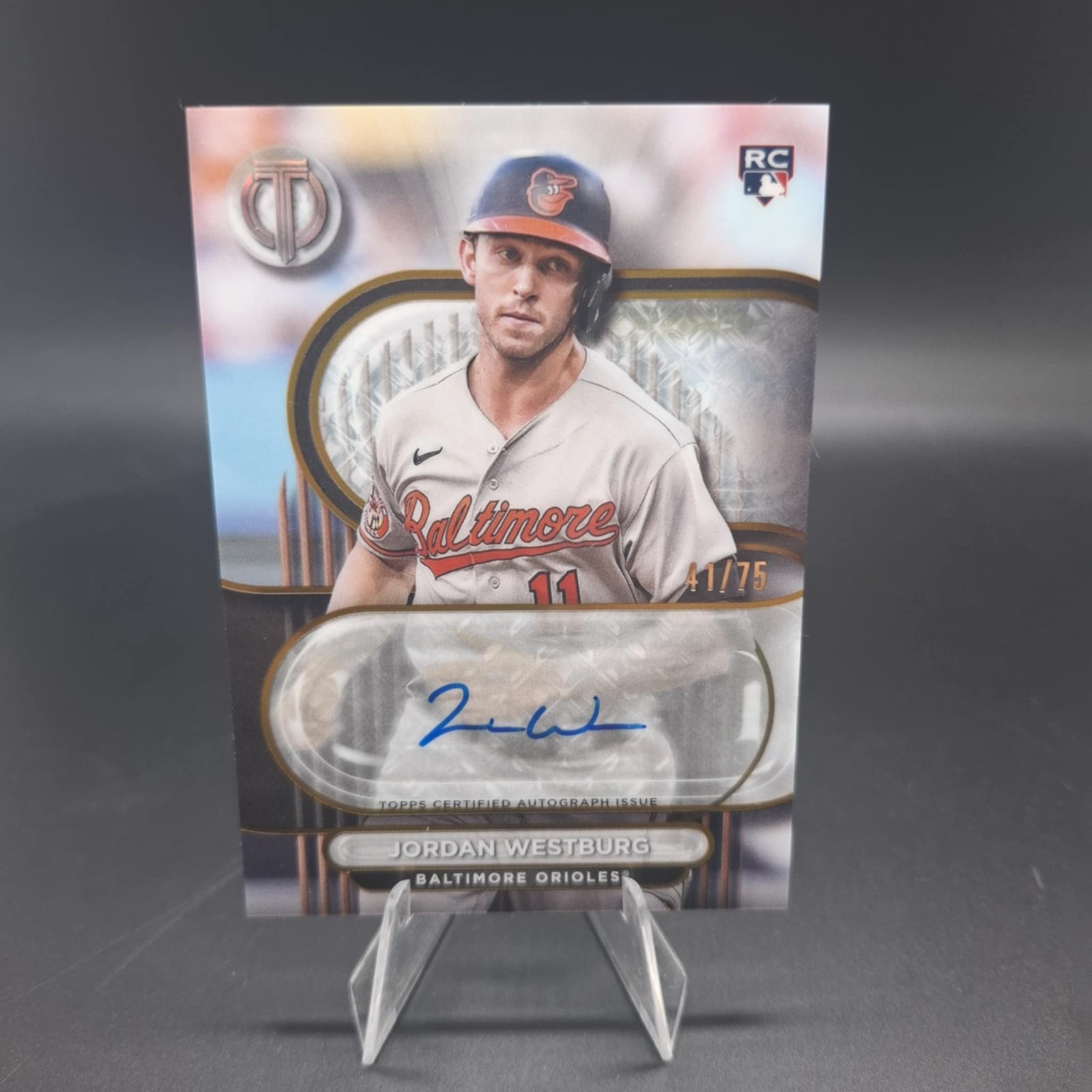 2024 Topps Tribute - Tribute Autographs Jordan Westburg #TA-JW Gold /75