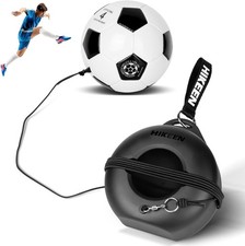 Soccer Training Set w Metal Base Portable Solo Trainer Equipment w Rebound Ball