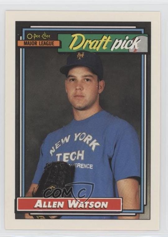 1992 O-Pee-Chee Allen Watson #654 Rookie RC 3c7