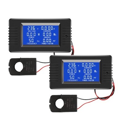 LCD Digital Power Energy Meter with Split Core Transformer