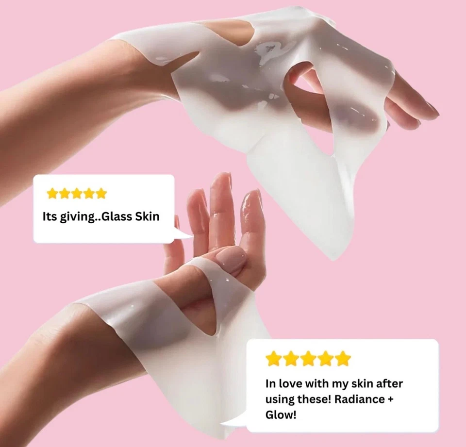 NARAE -Korean glass mask- 4x 30g hydrating and brightening SINGLE MASKS - Image 4 of 4