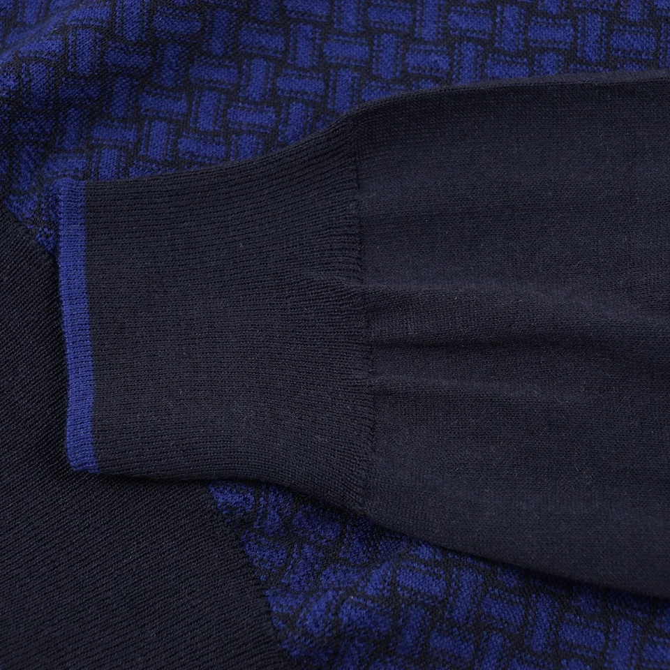 Suéter Drumohr Biscottino Estampado Superfino 140s Lana Merino S (UE 48) NUEVO CON ETIQUETAS Foto 4 de 4