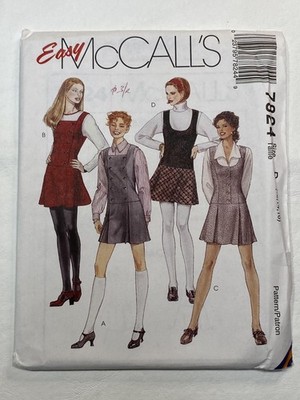 McCall's EASY Pattern 7824 Misses Semi-fitted Jumpers Dress Sz 12-14-16 