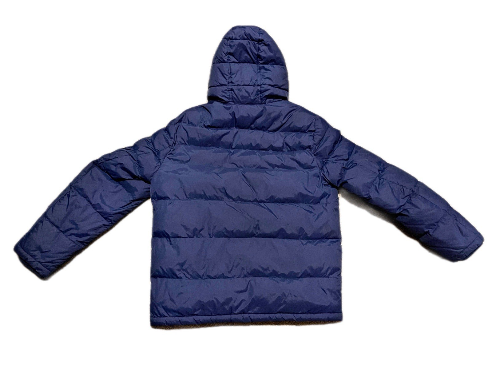 Tommy Hilfiger Men's Hooded Puffer Jacket Royal Blue Zip Quilted Nylon Large thumbnail 4