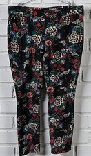 Anthropologie Pilcro Floral Jeans Womens Size 31 Mid Rise Skinny Boho