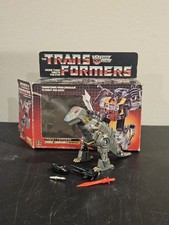 Transformers G1 Dinobot Leader Grimlock 1985 Near Complete With Box Hasbro