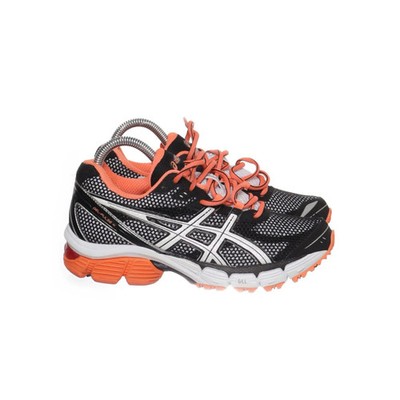 Asics, Laufschuhe, Größe: 37 1/2, GEL-PULSE 4, Schwarz/Weiß/Orange, Damen #kgX