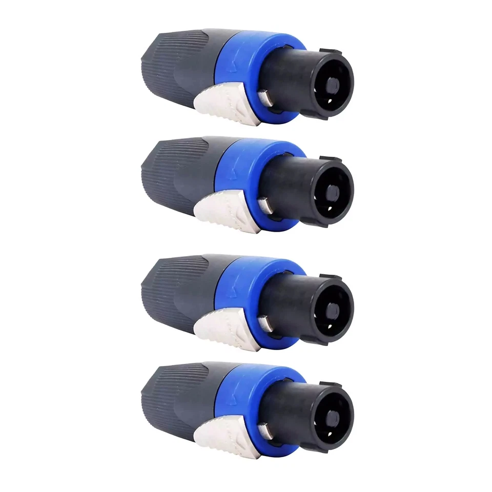 4 Pole 4pcs NL4FX Speaker Cable Plug Connector for Speaker New - Image 4 of 4