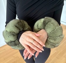 Pelz Pelzmantel Nerz Nerzmantel Chinchilla Manschetten Pulswärmer