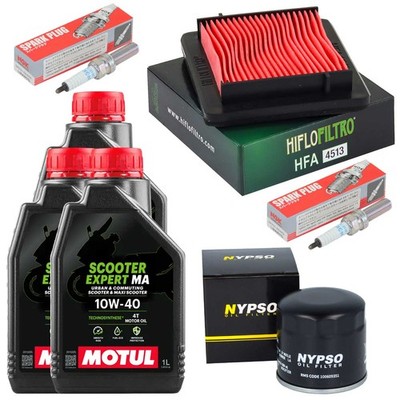 Service Ölfilter Set 3L Öl Luftfilter Zündkerze für Yamaha XP 560 Tmax SJ 20-26