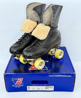 Riedell Quad Roller Skates - 172 OG Model (Black) Size 10.5 D, READ DESCRIPTION!