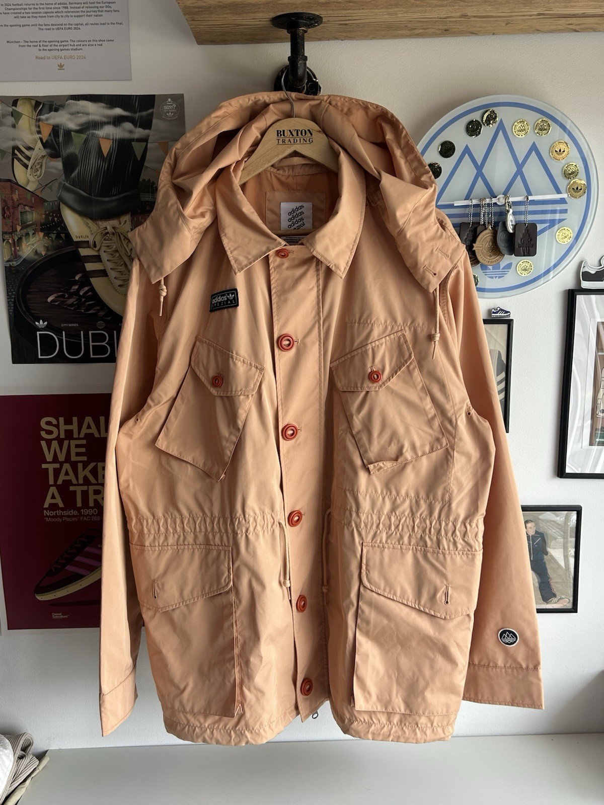 adidas SPZL Spezial Calavadella Jacket Size UK XL Extra Large Peach 2021