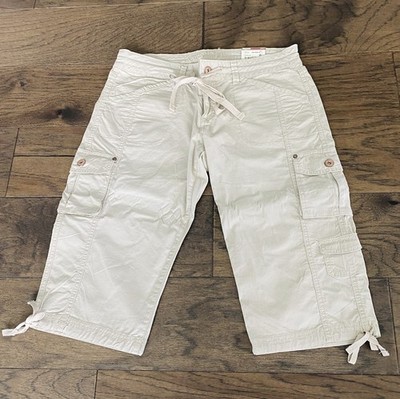 Arizona Jeans Co. Oxford Tan Colored Crop Pants with Patch Pocket Design