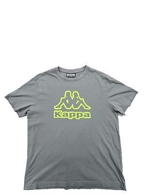 Kappa Men's Grey Cotton Short Sleeve T-Shirt Size L Regular