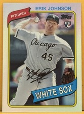 2014 Topps Archives Baseball Erik Johnson Silver Parallel RC White Sox 38/99