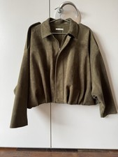 Zara Jacke **Viral Bei Instagram**Gr. M Wie Neu, Wildlederimitat Khaki