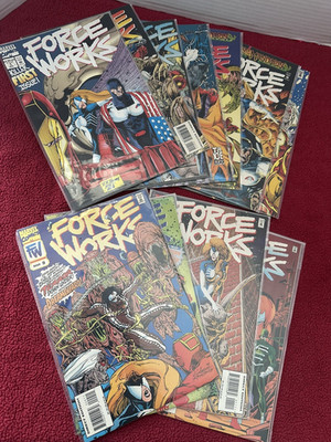 Marvel Comics Force Works #1-4,6-11,20,21  Lot of 12