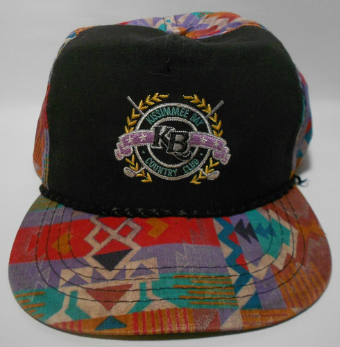 Vintage Kissimmee Bay Country Club Southwestern Design Adjustable Strap Hat Cap
