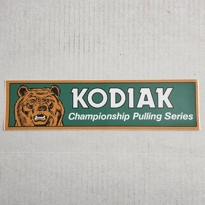 #ad Vintage Kodiak Bumper Sticker 90s Championship Pulling Series Tractor Pulls $6.99