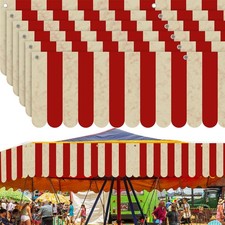 6 Pcs Carnival Circus Tent Awning Decorations Hanging Banner