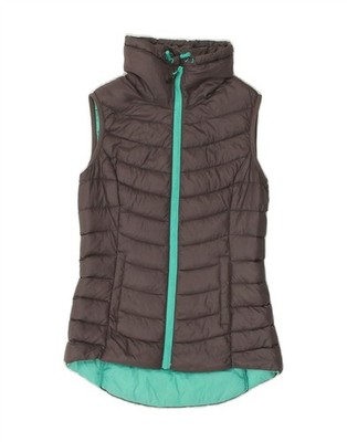 Fat Face Damen wattierte Weste UK 6 XS grau Polyester WY18