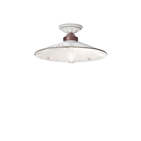 Deckenlampe Keramik Klein Ø 20Cm Rund E27 Landhaus Stil Deckenleuchte KüChe Flur-image