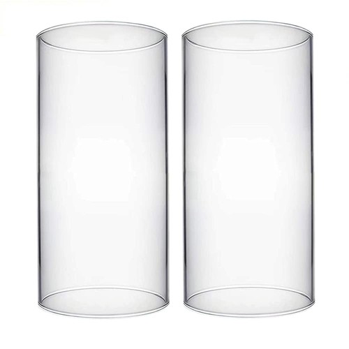 Glass Hurricane Candle Holder, Glass Chimneys for Candles, Open Ended Hurrica...