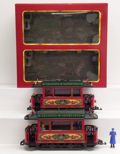 LGB 20355 Temporada Saludos Navidad Tranvía Trolley (Juego de 2) EX/Caja | Zustand: Used