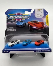 Micro Machines Series 6 # 23 MICRO TRACK DAY Hasbro Jaguar Corvette McLaren
