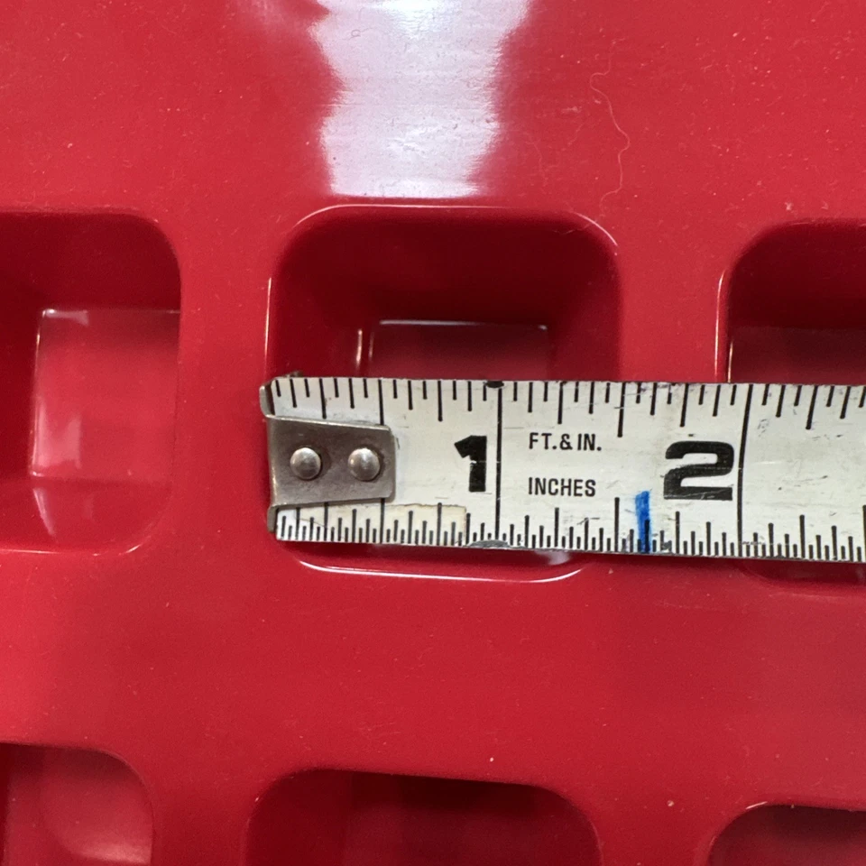 Silicone Molds 24 Cube Tray Muffin Pan Flexible 1.5 Inch Squares Red - Image 3 of 3