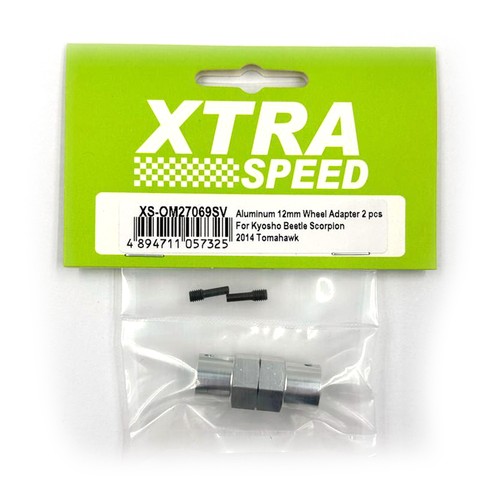 Xtra Speed Aluminum 12mm Wheel Adapter 2 pcs For Kyosho Beetle Scorpion 2014 - Picture 2 of 3