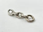 5x Antique Solid Sterling Silver Split / Jump Rings Findings links in fob chain