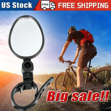 Bike Mirror Rotaty Round MTB Road Handlebar Bicycle Rear View Glass Cycling USA