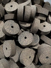 Cork Rings Large Rubberized 11/2” x 1/2" x 1/4” 10 Rings, Free U.S. shipping!