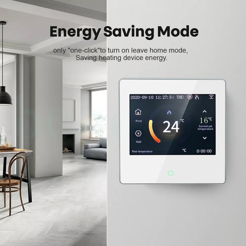 NEW WiFi Thermostat with Celsius/Fahrenheit LED Touch Screen Work with Alexa - Picture 2 of 11