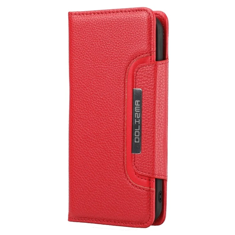 Funda de cuero PU abatible con soporte y ranuras para tarjetas y billetera y marco de fotos para iPhone 13 Foto 2 de 4